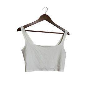 Reformation Molly Crop Top White Woman’s L NWT